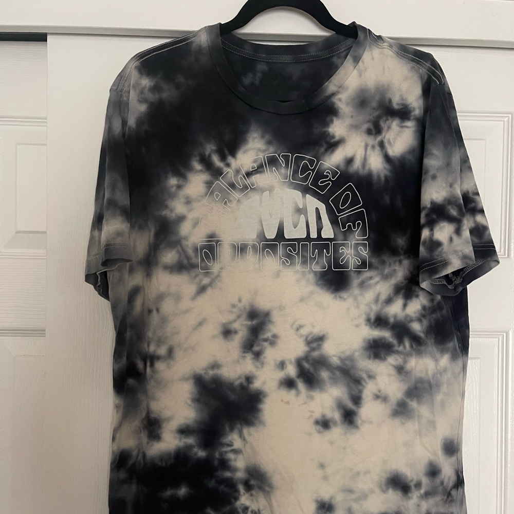 Tie dye blue and white RCVA tee